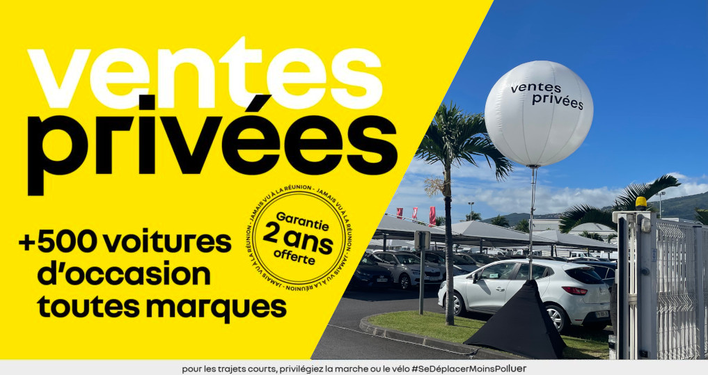 Les Ventes Privées chez Renault Saint-Pierre les 23 & 24 juin 2023